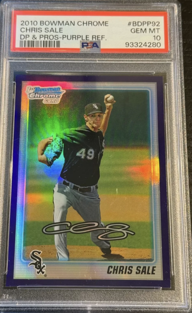 Chris Sale baseball card